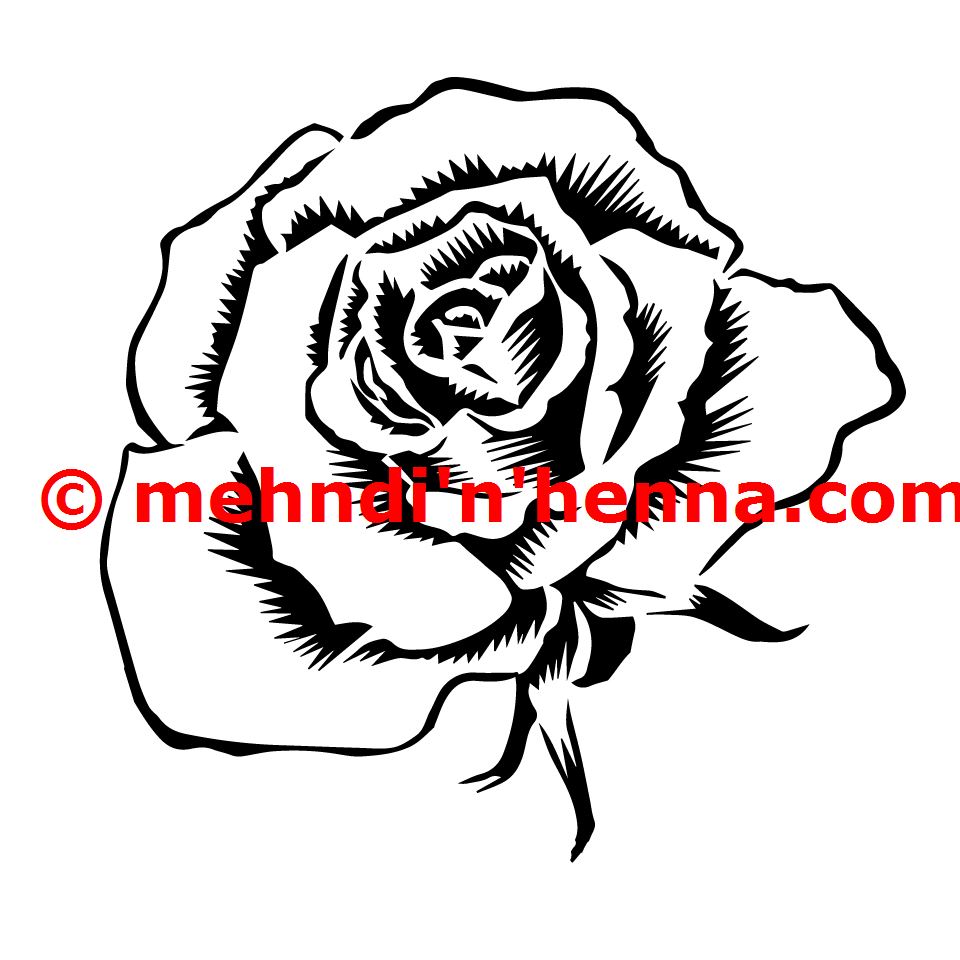 Rose Henna Tattoo