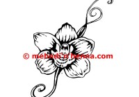 Orchid Henna Tattoo