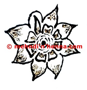 Flower Henna Tattoo